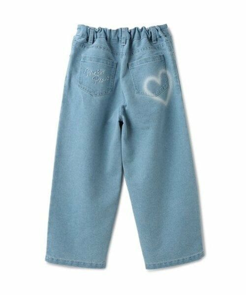 mezzo piano / メゾピアノ その他パンツ | ハートペイント デニムワイドパンツ | 詳細2