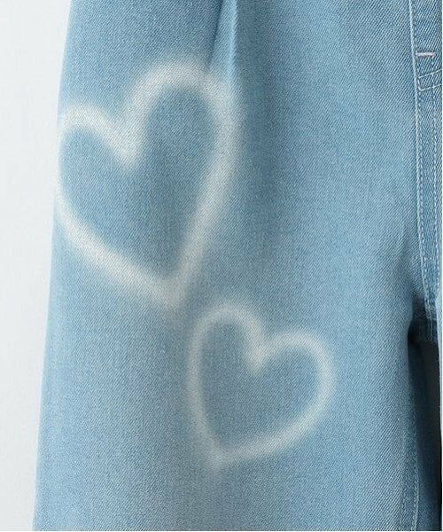 mezzo piano / メゾピアノ その他パンツ | ハートペイント デニムワイドパンツ | 詳細6