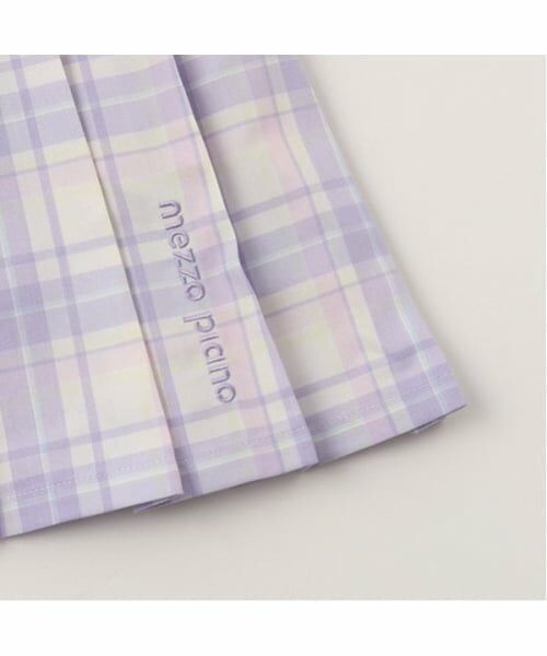 mezzo piano / メゾピアノ ショート・ハーフ・半端丈パンツ | ポーチ付　チェックプリーツスカパン | 詳細11