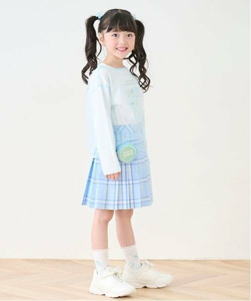 mezzo piano / メゾピアノ ショート・ハーフ・半端丈パンツ | ポーチ付　チェックプリーツスカパン | 詳細24