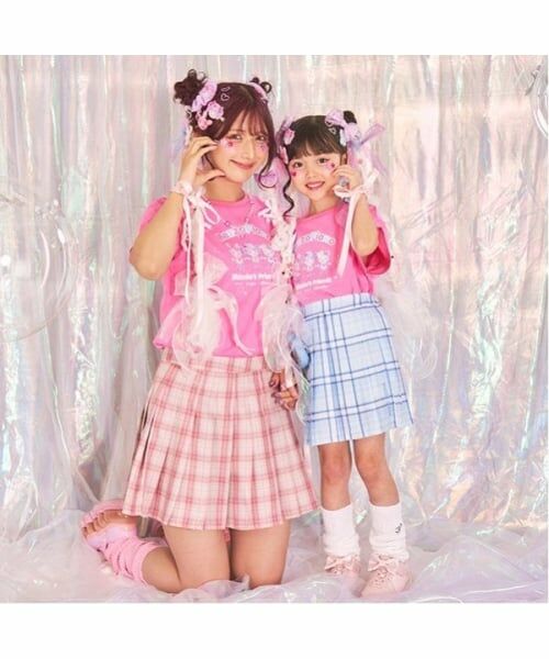 mezzo piano / メゾピアノ ショート・ハーフ・半端丈パンツ | ポーチ付　チェックプリーツスカパン | 詳細3