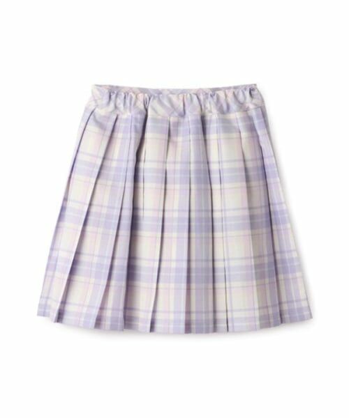 mezzo piano / メゾピアノ ショート・ハーフ・半端丈パンツ | ポーチ付　チェックプリーツスカパン | 詳細5