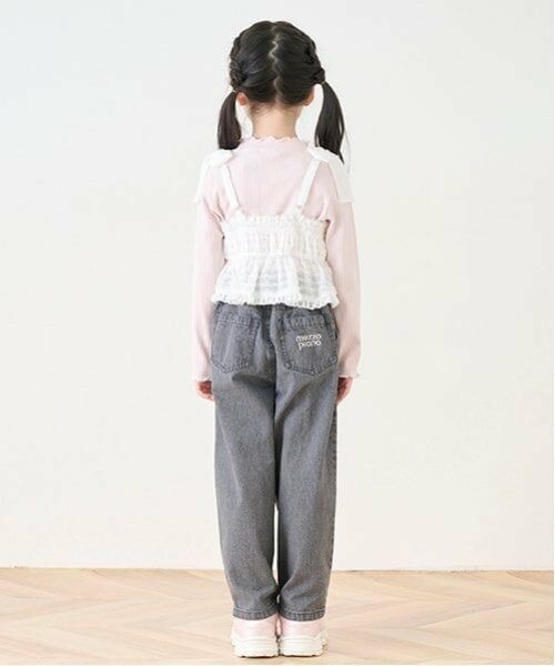 mezzo piano / メゾピアノ その他パンツ | リボン　デニムワイドパンツ | 詳細17
