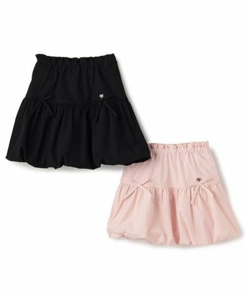 mezzo piano / メゾピアノ ミニ・ひざ丈スカート | リボン　バルーンスカート | 詳細1