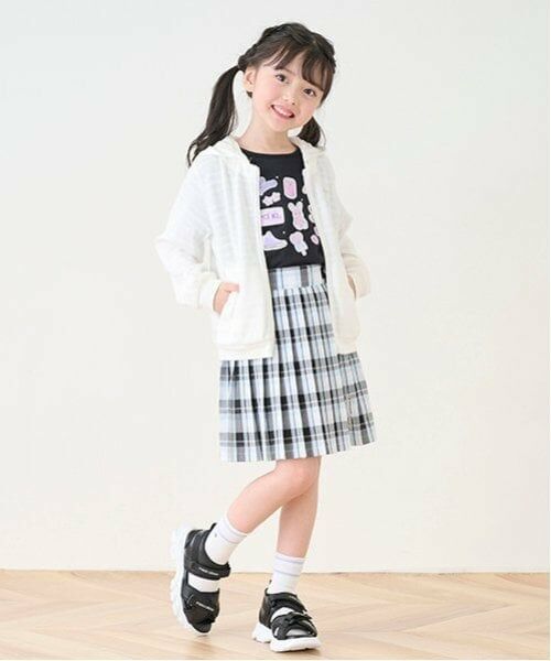 mezzo piano / メゾピアノ ショート・ハーフ・半端丈パンツ | サイドハートベルト　チェックプリーツスカパン | 詳細18