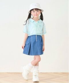 mezzo piano / メゾピアノ ショート・ハーフ・半端丈パンツ | フロントZIP　キュロットスカート