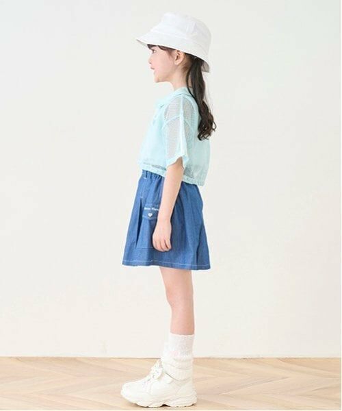 mezzo piano / メゾピアノ ショート・ハーフ・半端丈パンツ | フロントZIP　キュロットスカート | 詳細12