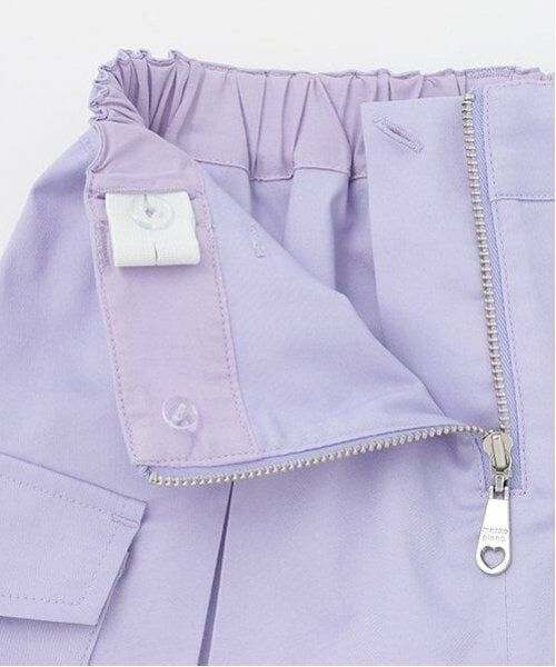 mezzo piano / メゾピアノ ショート・ハーフ・半端丈パンツ | フロントZIP　キュロットスカート | 詳細3