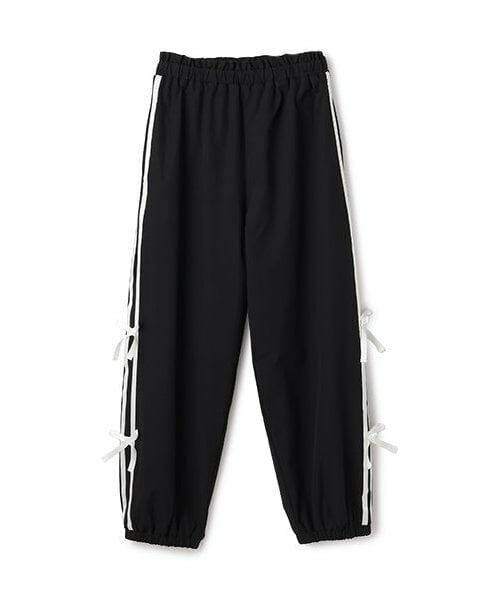 mezzo piano / メゾピアノ その他パンツ | リボンライン　パラシュートパンツ（黒）