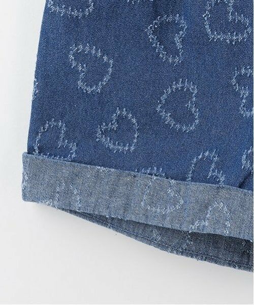 mezzo piano / メゾピアノ ショート・ハーフ・半端丈パンツ | ハート柄デニム　ショートパンツ | 詳細9