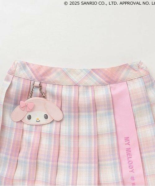 mezzo piano / メゾピアノ ショート・ハーフ・半端丈パンツ | 【マイメロディ・シナモロール】ポーチつきプリーツスカパン | 詳細2