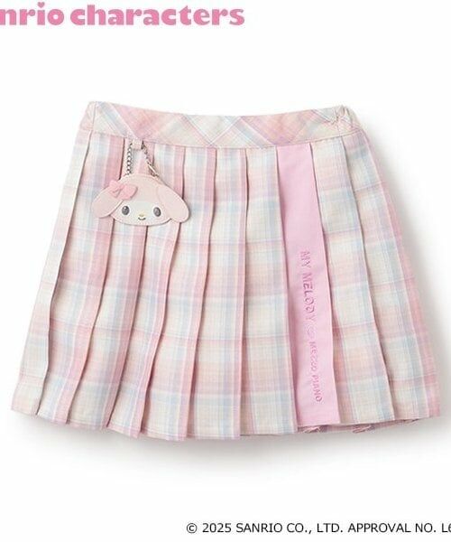 mezzo piano / メゾピアノ ショート・ハーフ・半端丈パンツ | 【マイメロディ・シナモロール】ポーチつきプリーツスカパン（ピンク）