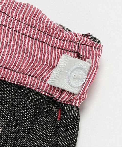 mezzo piano / メゾピアノ ミニ・ひざ丈スカート | 6032103R　ロゴプリントデニム　裾フリルスカート | 詳細3