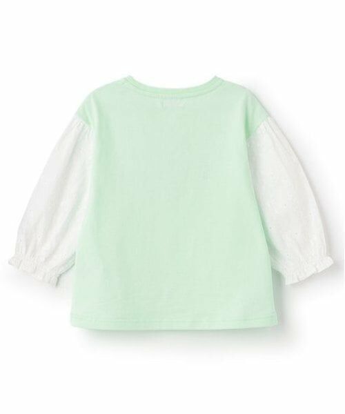 mezzo piano / メゾピアノ Tシャツ | フラワーリース　7分袖Tシャツ | 詳細1