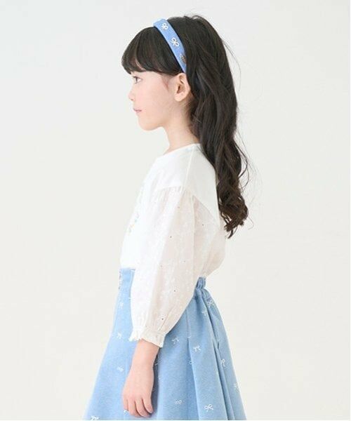 mezzo piano / メゾピアノ Tシャツ | フラワーリース　7分袖Tシャツ | 詳細11