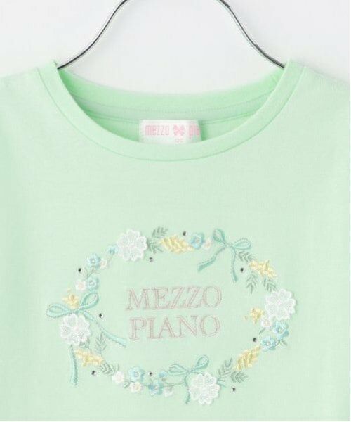 mezzo piano / メゾピアノ Tシャツ | フラワーリース　7分袖Tシャツ | 詳細2