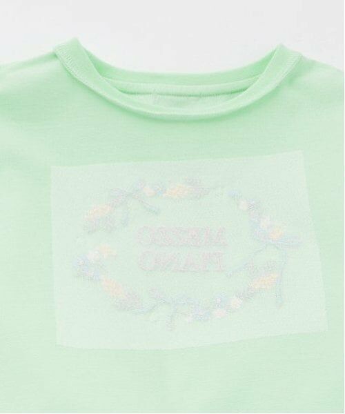 mezzo piano / メゾピアノ Tシャツ | フラワーリース　7分袖Tシャツ | 詳細4