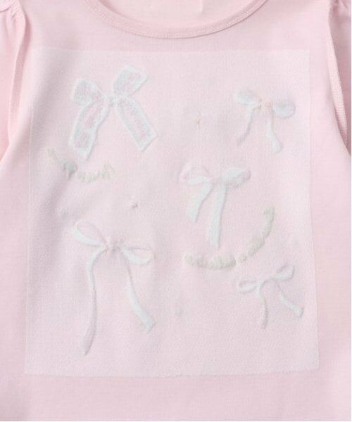 mezzo piano / メゾピアノ Tシャツ | リボンイッパイ裾スカラップ長袖Tシャツ | 詳細6