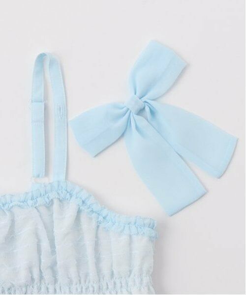 mezzo piano / メゾピアノ Tシャツ | 肩リボンキャミチュニック&長袖Tシャツセット | 詳細10