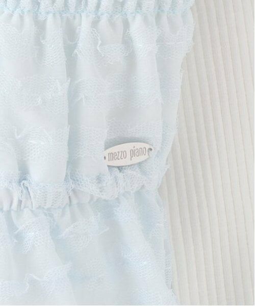 mezzo piano / メゾピアノ Tシャツ | 肩リボンキャミチュニック&長袖Tシャツセット | 詳細12