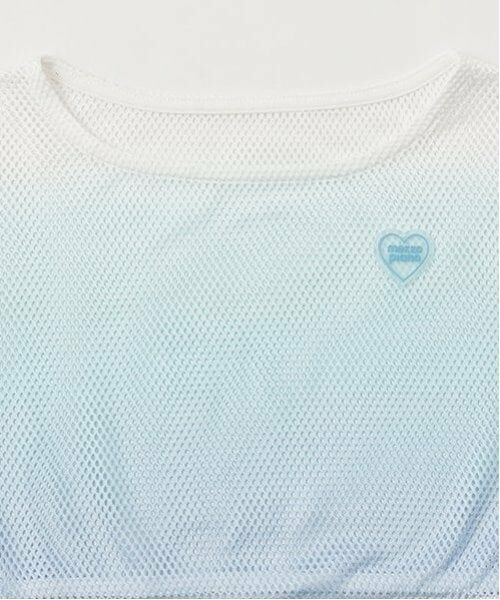 mezzo piano / メゾピアノ Tシャツ | グラデーションメッシュレイヤード半袖Tシャツセット | 詳細3