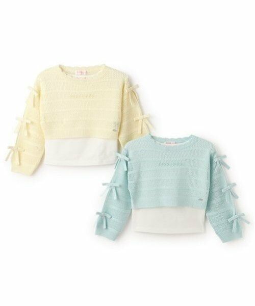 mezzo piano / メゾピアノ ニット・セーター | 透かしニット＆Tシャツセット | 詳細11