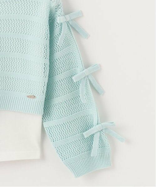 mezzo piano / メゾピアノ ニット・セーター | 透かしニット＆Tシャツセット | 詳細5