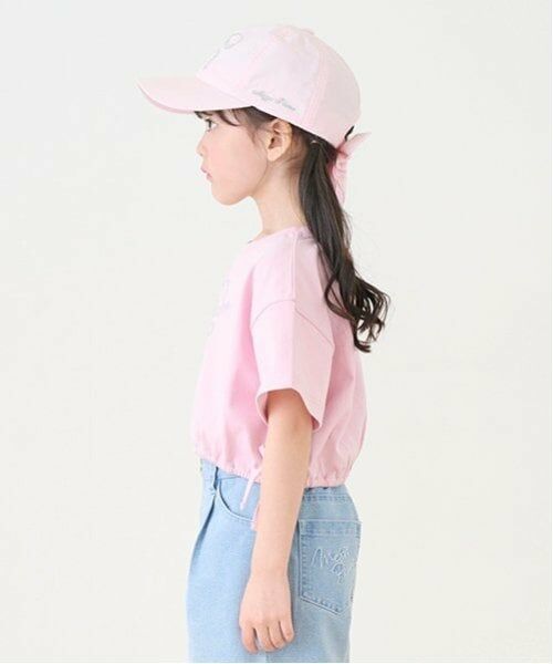 mezzo piano / メゾピアノ Tシャツ | キラキラロゴ　短丈Tシャツ | 詳細13