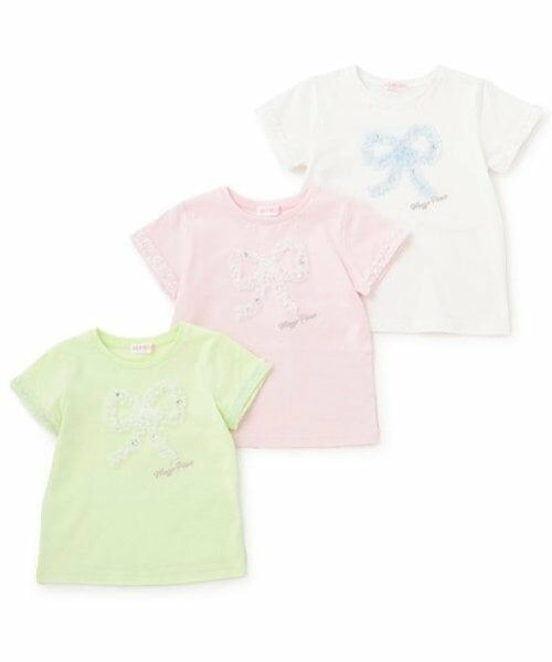 mezzo piano / メゾピアノ Tシャツ | フリルリボン　半袖Tシャツ | 詳細4