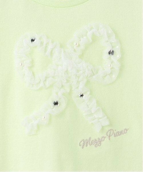 mezzo piano / メゾピアノ Tシャツ | フリルリボン　半袖Tシャツ | 詳細9