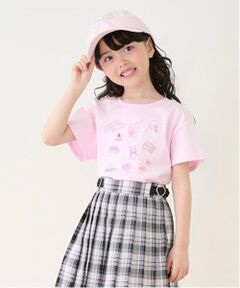 mezzo piano / メゾピアノ Tシャツ | ステッカーアップリケ　半袖Tシャツ