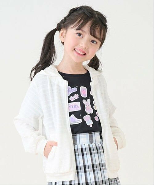 mezzo piano / メゾピアノ Tシャツ | ステッカーアップリケ　半袖Tシャツ | 詳細14