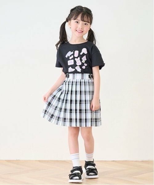 mezzo piano / メゾピアノ Tシャツ | ステッカーアップリケ　半袖Tシャツ | 詳細15