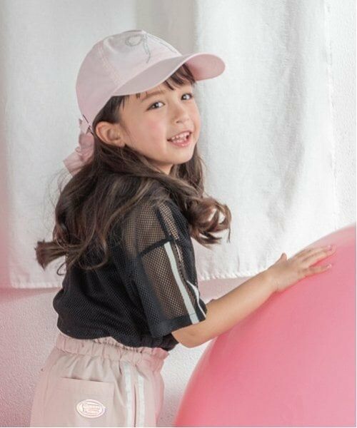 mezzo piano / メゾピアノ Tシャツ | 衿つきメッシュプルオーバー＆タンクトップセット | 詳細1