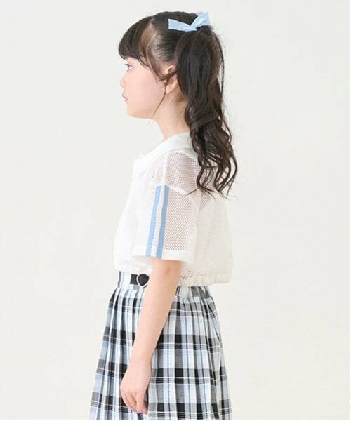 mezzo piano / メゾピアノ Tシャツ | 衿つきメッシュプルオーバー＆タンクトップセット | 詳細20