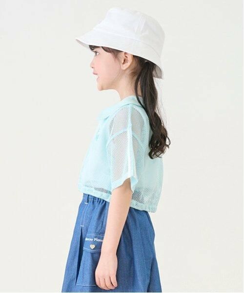 mezzo piano / メゾピアノ Tシャツ | 衿つきメッシュプルオーバー＆タンクトップセット | 詳細23