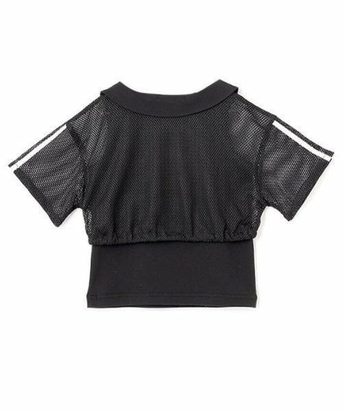 mezzo piano / メゾピアノ Tシャツ | 衿つきメッシュプルオーバー＆タンクトップセット | 詳細5