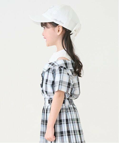 mezzo piano / メゾピアノ シャツ・ブラウス | ドッキング　チェックシャツ | 詳細12