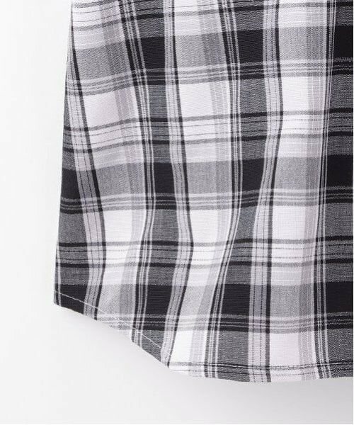 mezzo piano / メゾピアノ シャツ・ブラウス | ドッキング　チェックシャツ | 詳細6
