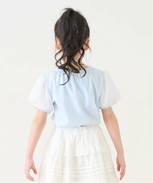 mezzo piano / メゾピアノ Tシャツ | バレエネックレス刺しゅう　Tシャツ | 詳細12