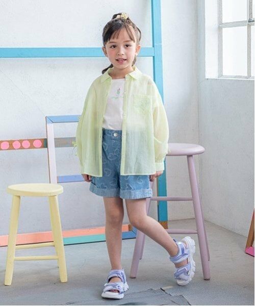 mezzo piano / メゾピアノ シャツ・ブラウス | 袖リボンシャツ＆肩開き半袖Tシャツセット | 詳細2