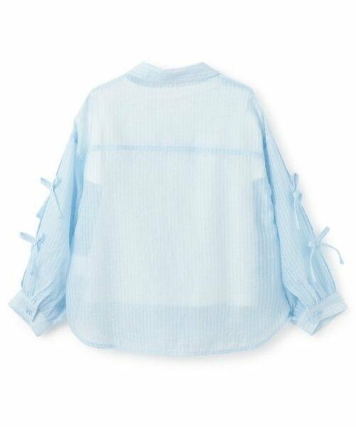 mezzo piano / メゾピアノ シャツ・ブラウス | 袖リボンシャツ＆肩開き半袖Tシャツセット | 詳細7