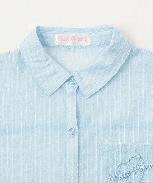 mezzo piano / メゾピアノ シャツ・ブラウス | 袖リボンシャツ＆肩開き半袖Tシャツセット | 詳細8