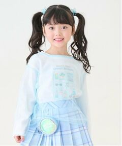 mezzo piano / メゾピアノ Tシャツ | チュールレイヤード　長袖Tシャツ