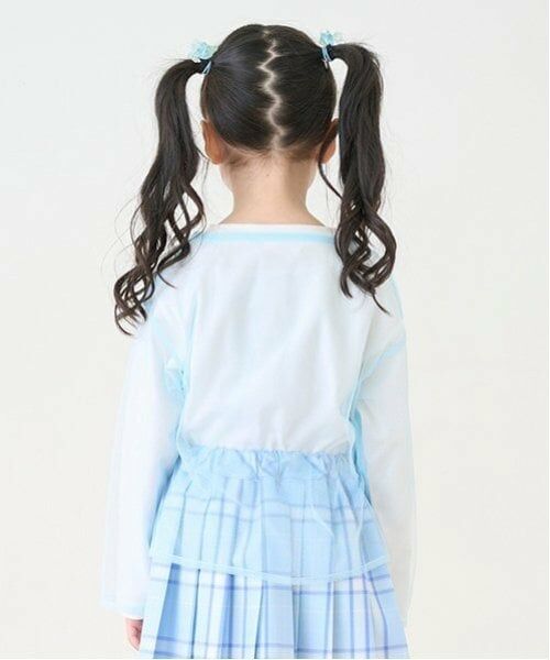 mezzo piano / メゾピアノ Tシャツ | チュールレイヤード　長袖Tシャツ | 詳細20