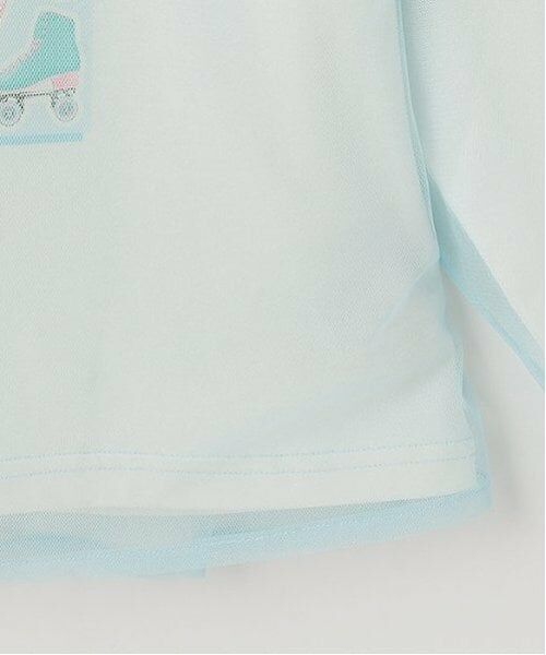 mezzo piano / メゾピアノ Tシャツ | チュールレイヤード　長袖Tシャツ | 詳細6