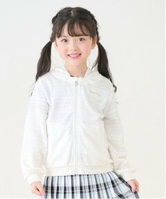 mezzo piano / メゾピアノ パーカー | 透かし柄　ZIPパーカ