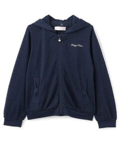 mezzo piano / メゾピアノ パーカー | 透かし柄　ZIPパーカ