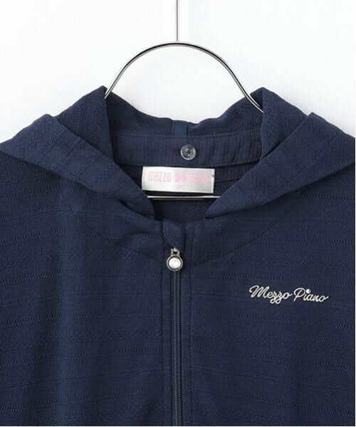 mezzo piano / メゾピアノ パーカー | 透かし柄　ZIPパーカ | 詳細2