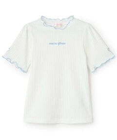 mezzo piano / メゾピアノ Tシャツ | ハートくり抜き　プチハイ　半袖Tシャツ